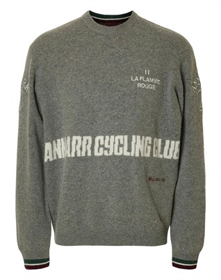 ANRRagi Bike Club Knit Crew Strik - Grey Melange